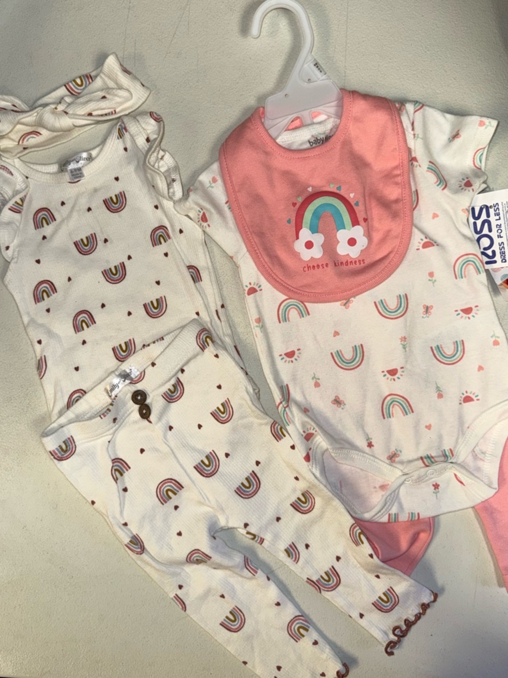 Baby Girls Rainbow Matching Sets